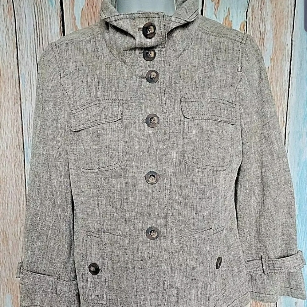 Nic+Zoe Raime Cotton Jacket sz 8